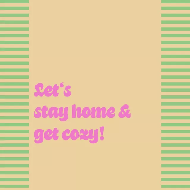 Kissen Stay home green