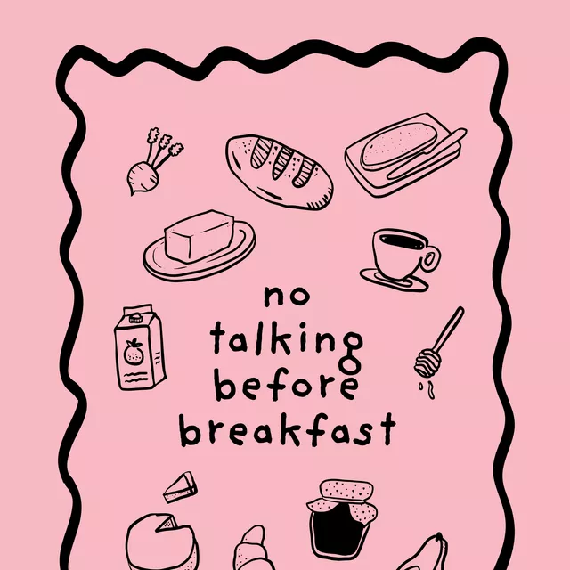 Geschirrtücher No Talking Before Breakfast