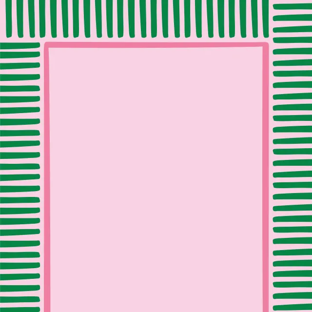 Tischdecke Stripes Grün Rahmen