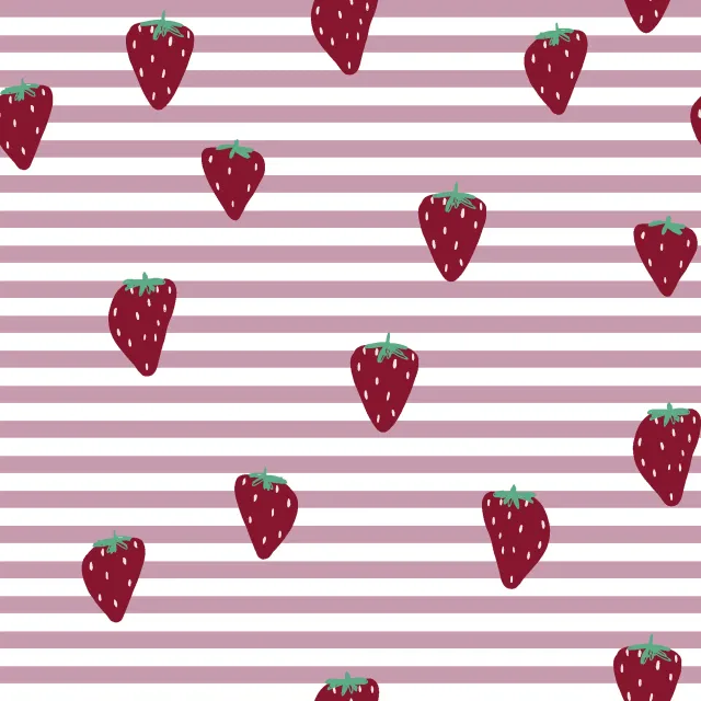 Sitzkissen Picnic Erdbeere Stripes