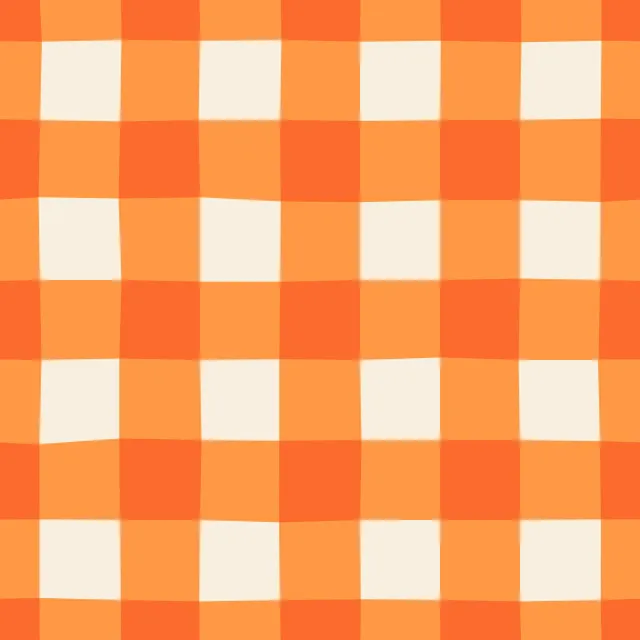 Sitzkissen Karomuster orange