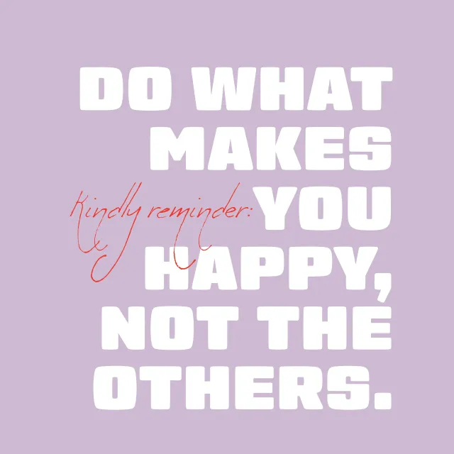 Servietten Do what makes you happy lila