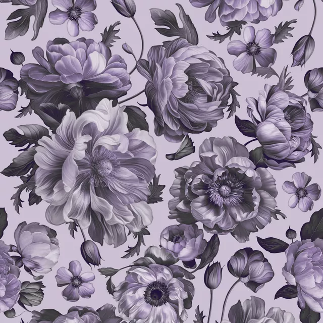 Servietten Opulent Flower Drama Lilac