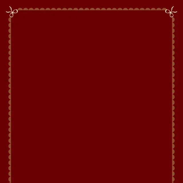 Tischdecke Vier Schleifen dunkelrot