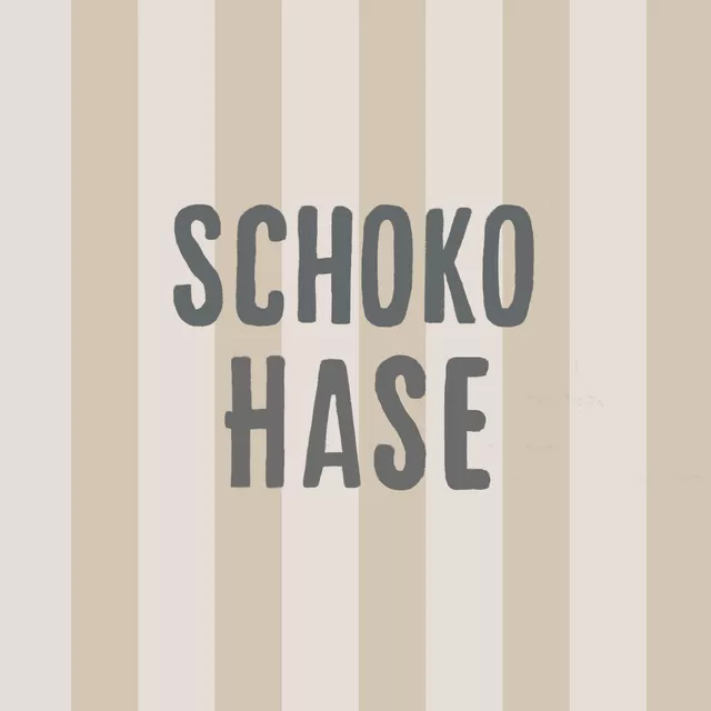 Servietten Schoko Hase Auf Beige