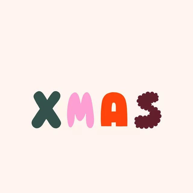 Kissen Typo XMAS