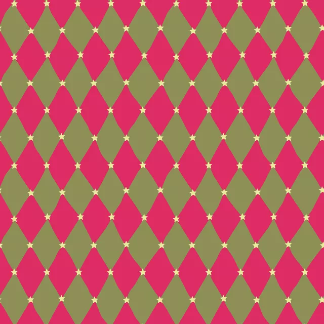 Sitzkissen Raute Pink Grün
