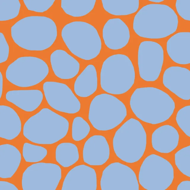 Sitzkissen Frühling Steine lila orange