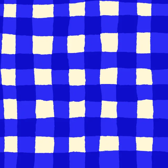 Sitzkissen Italian Blue Gingham Pattern