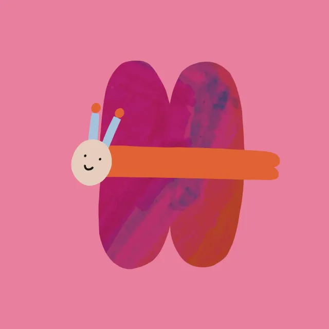 Bodenkissen Schmetterling