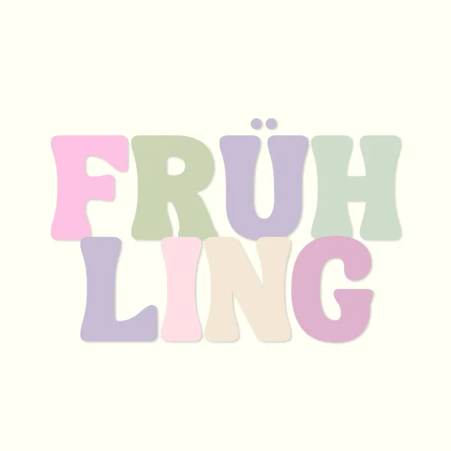 Sitzkissen Frühling PastelVibes Spruch