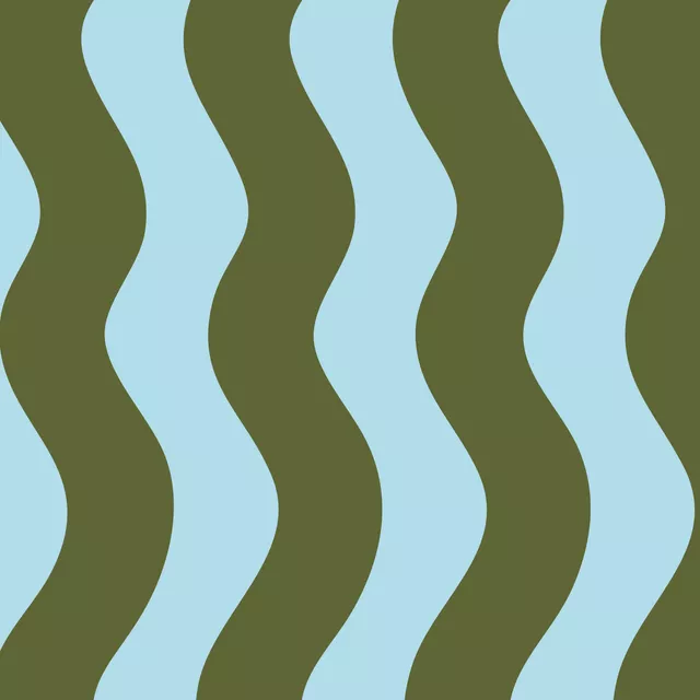 Tischset Wellen Green Blue