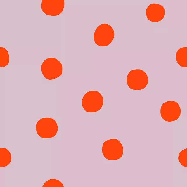 Kissen Punkte Rot & Lila