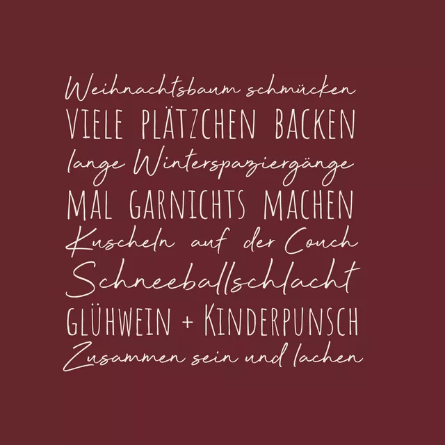 Geschirrtücher Weihnachts-To-Dos