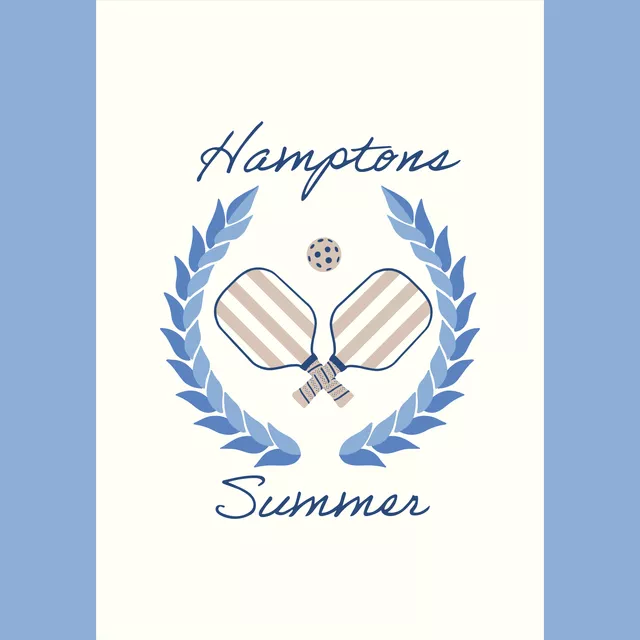 Geschirrtuch hamptons summer pickleball