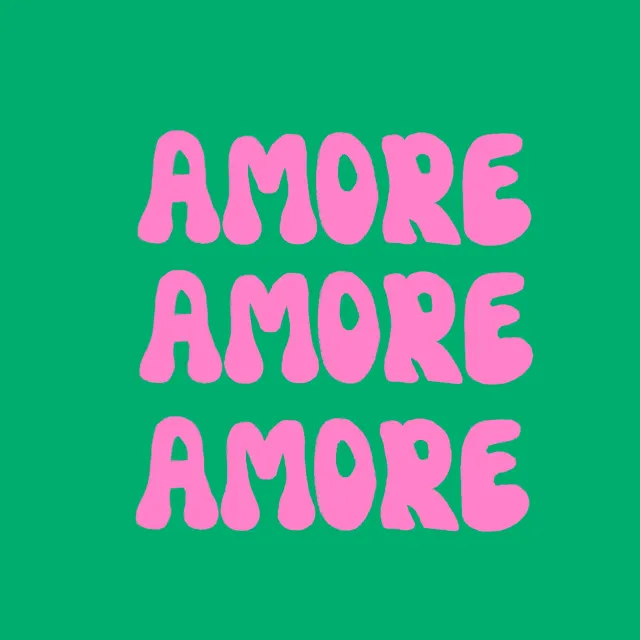 Kissen Amore Pink Grün