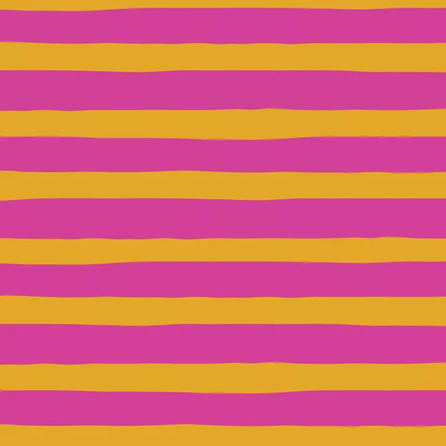 Bettwäsche Horizontal Stripes Orange Pink