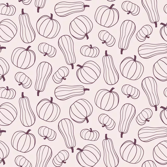 Kissen Pumpkins Kürbis Pflaume Beige