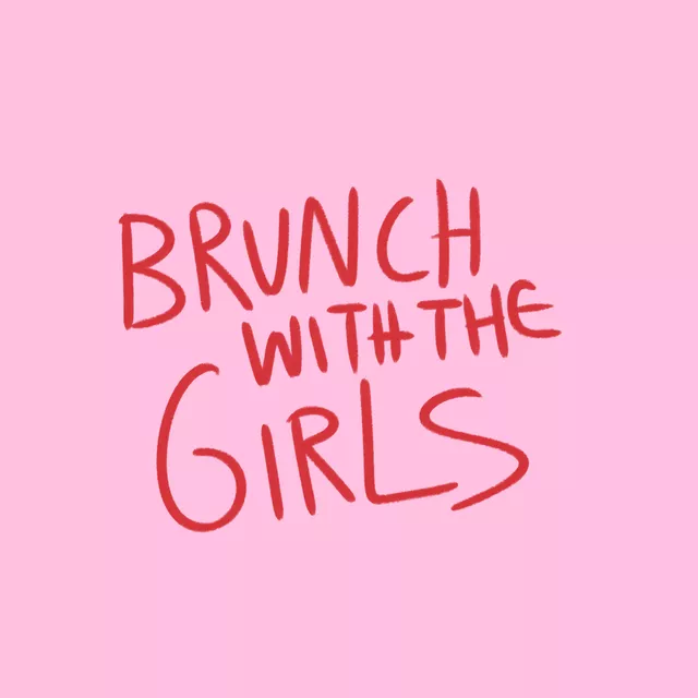 Kissen Brunch with the Girls Pink