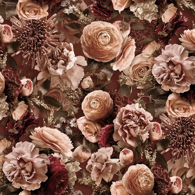 Kissen Velveteen Flowers