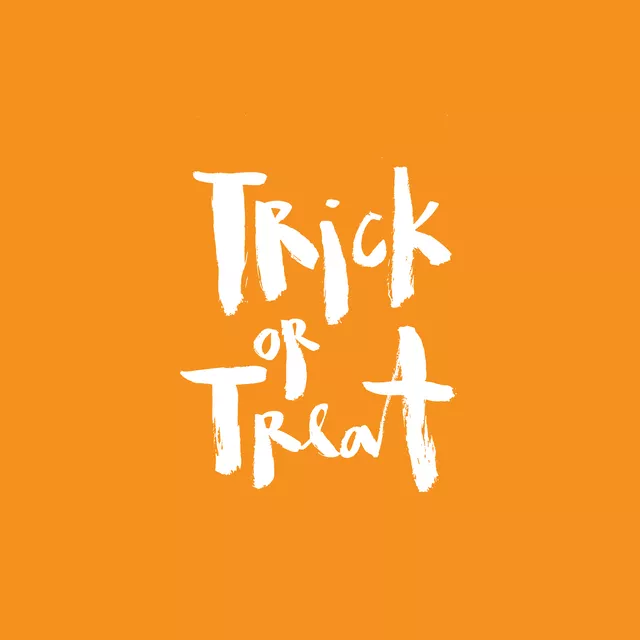 Kissen Trick or Treat Lettering