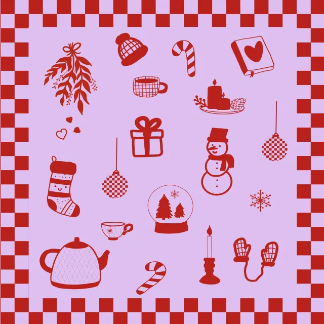 Servietten Red Winter Joy