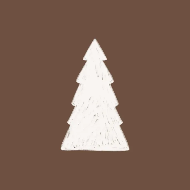 Kissen Simple Tree braun