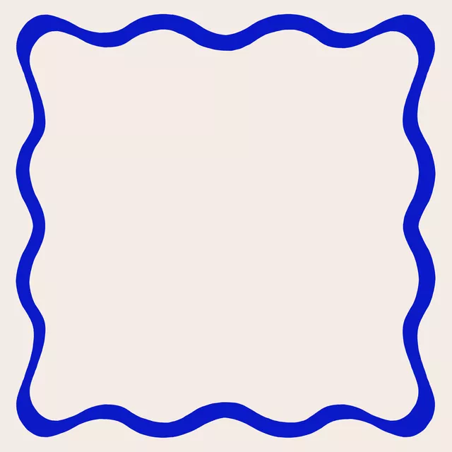 Tischdecke Welle Blau