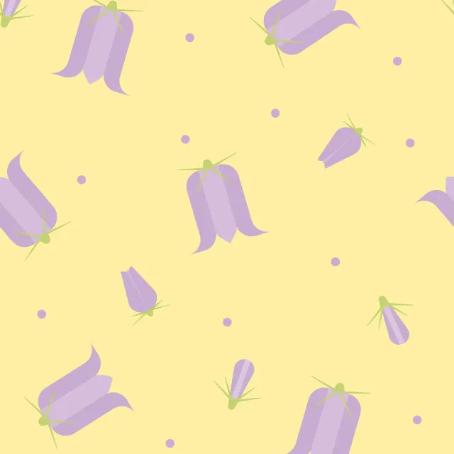 Tischdecke Ostern Glockenblumen Muster