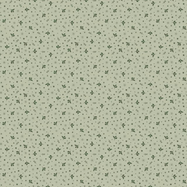 Tischdecke Weihnachtsblätter Grün