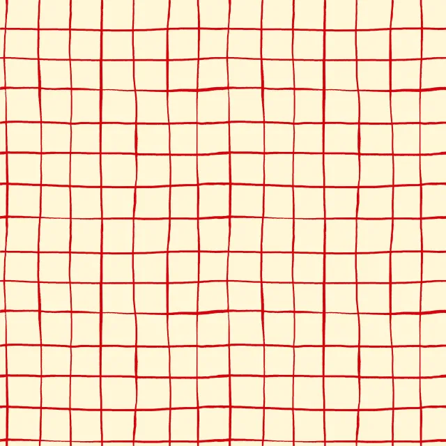 Sitzkissen Checkered Red Line Pattern