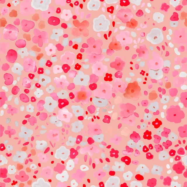 Tischläufer Sommerliche Blüten Pink