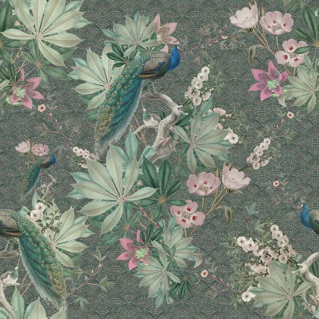 Kissen Peacock botanical garden