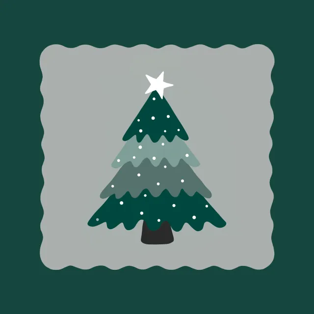 Servietten Weihnachtsbaum Rahmen