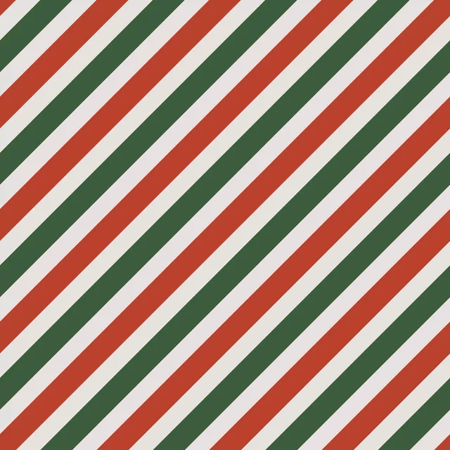 Kissen Magical Stripes Red Green