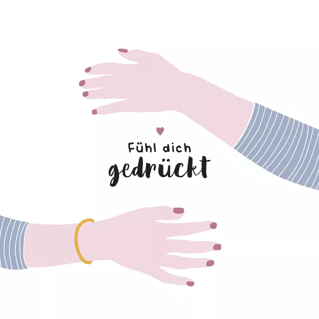 Kissen Fühl dich gedrückt