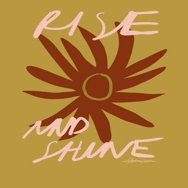 Sitzkissen Rise and Shine Retro Sun