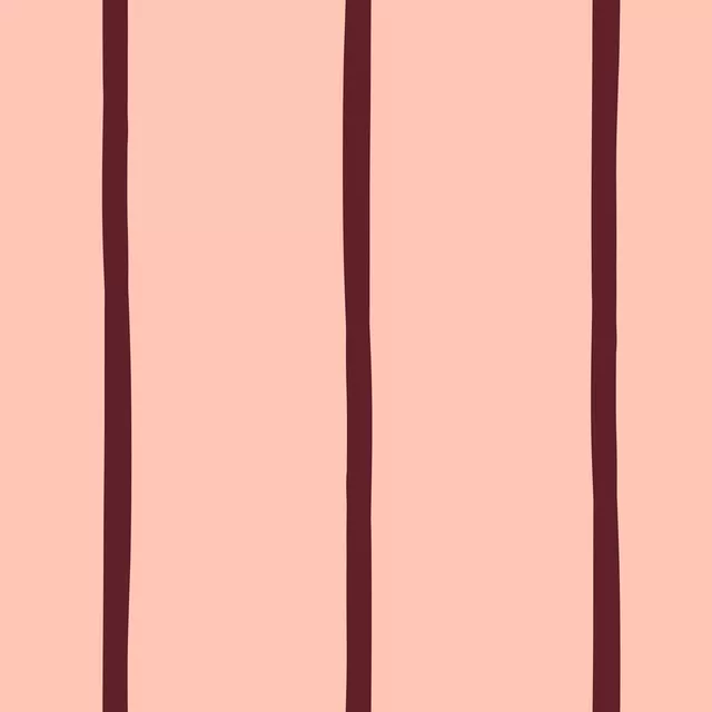 Bettwäsche Dünne Streifen Rosa & Rot