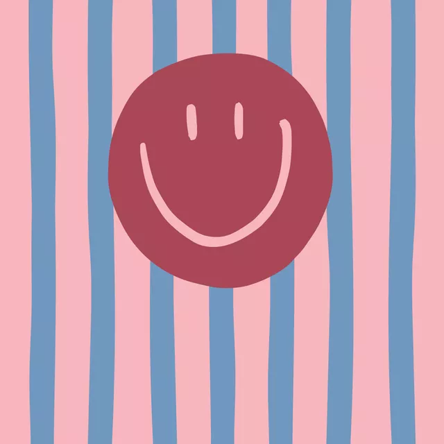 Tischset Smile Stripes hellblau