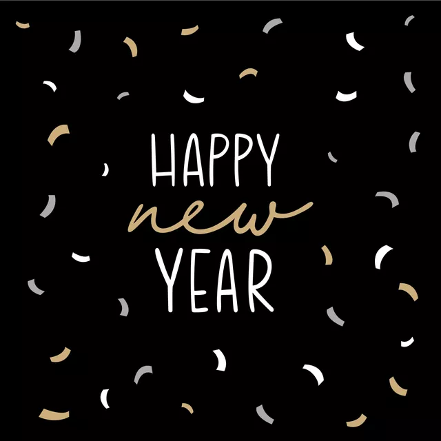 Kissen New Year in Rio black