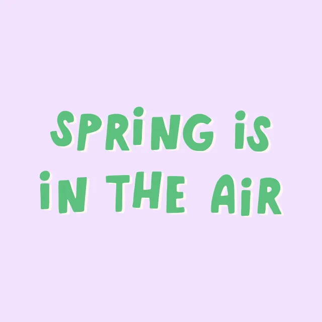 Kissen Spring is in The Air Lila