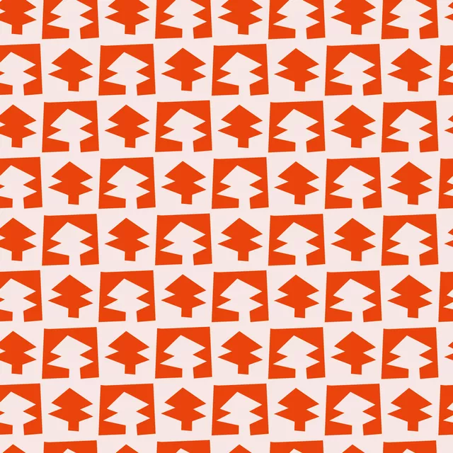 Bettwäsche Christmas Tree Checkerboard