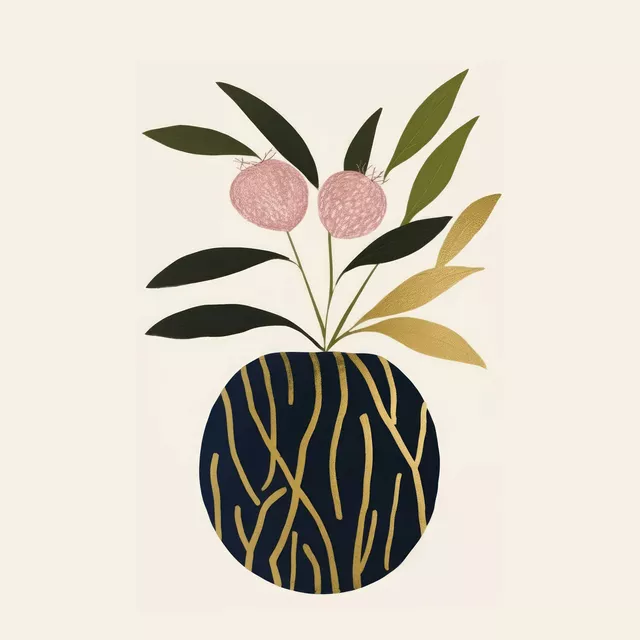 Bettwäsche Blumen in Vase