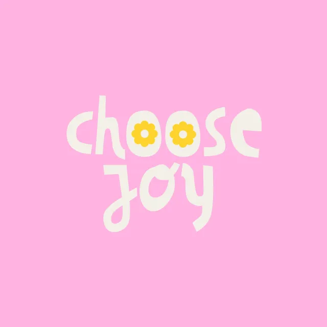 Kissen choose joy gelbe Blüten