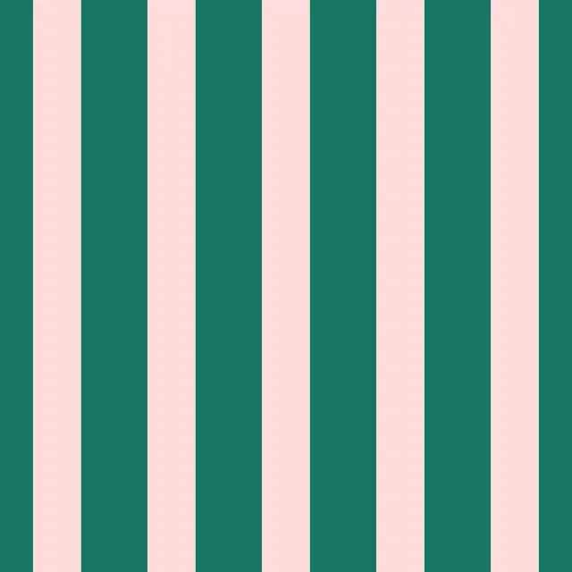 Bettwäsche Emerald Blush Vertical Stripes