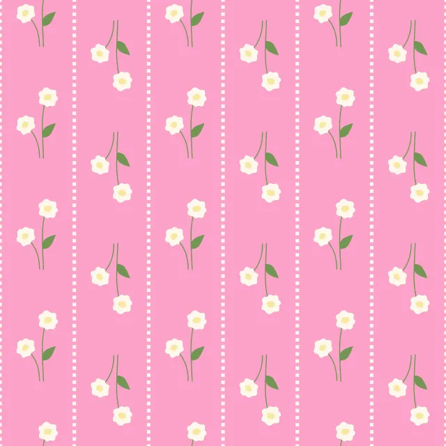 Kissen Blumen in Streifen