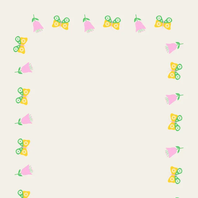 Tischläufer Blume Schmetterling gelb-grün