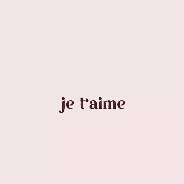 Geschirrtuch Je t'aime rosa