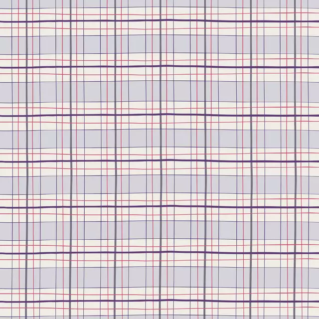 Tischset Kariert 01 blau rot