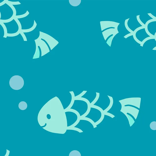 Bankauflage Otter mit Fisch – Fischotter